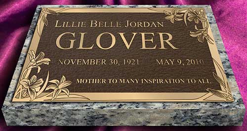 grave markers, grave marker, bronze grave marker, Single Grave Marker,  bronze Single Grave Marker
