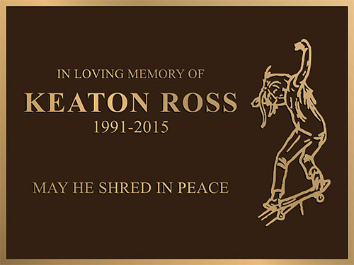 bronze memorial plaques, bronze memorial plaque, memorial plaque