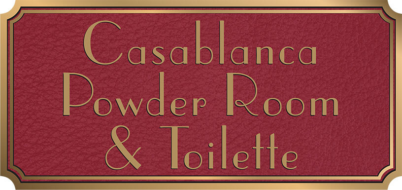 metal outdoor plaque