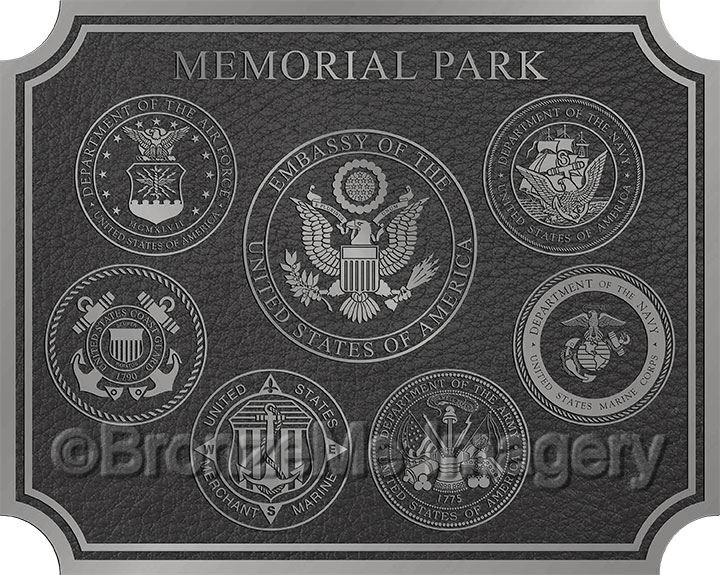 Government & Military Seal Plaques - For Buildings, Memorials & Veterans