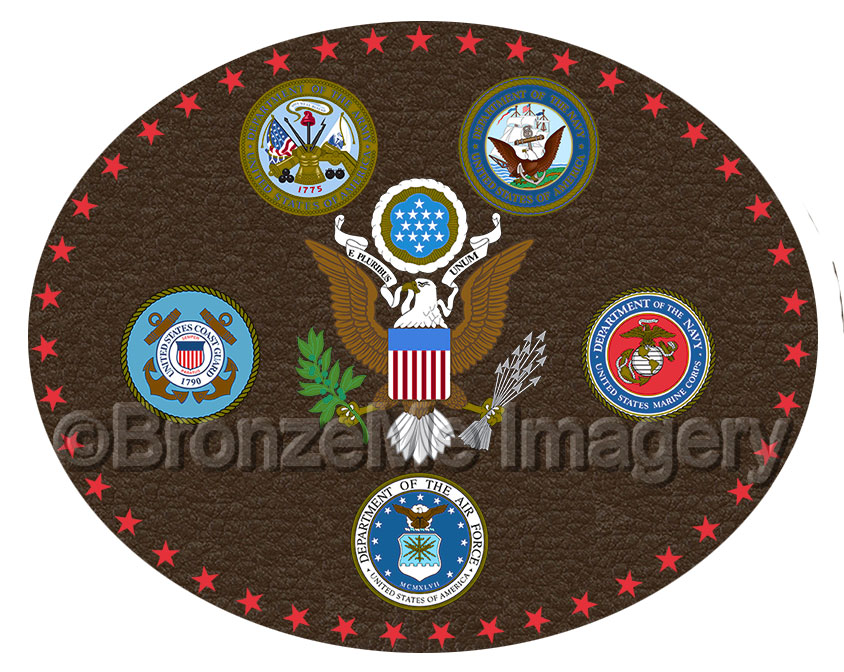 military plaque, military bronze plaques, military bronze seals, military bronze emblems,