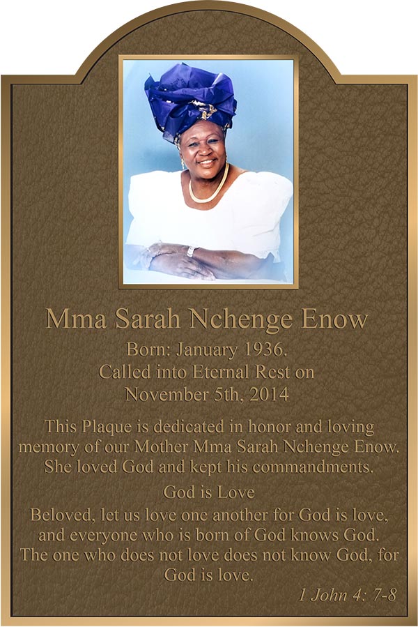 Buy Custom bronze memorial portrait plaques near me with 10-day service fast, cast bronze plaques. Largest woman owned Trusted bronze plaque company with FREE shipping, no additional cost for custom shapes, letters, and borders. We can make any size to fit your budget. WE DON'T MISS DEADLINES!