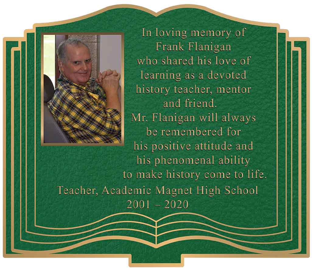 image cast bronze photo plaque