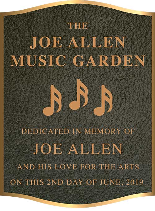 garden plaque, garden plaques, bronze garden plaque