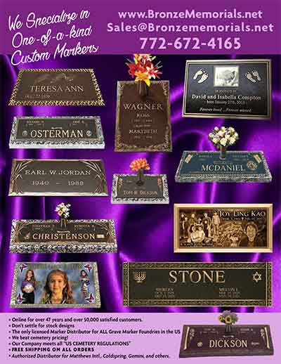 bronze grave marker jpg of pdf flyer