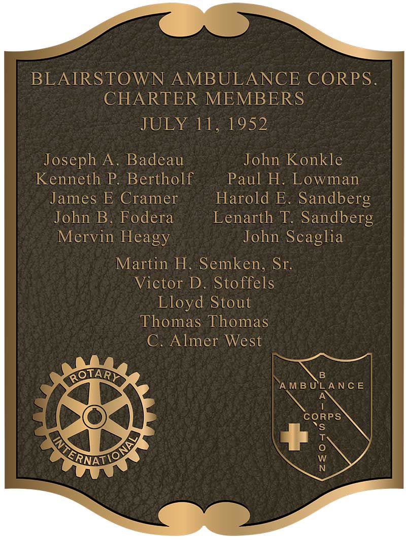 firefighter bronze plaques, firefighter plaque, fire department plaques, firefighter add on donor plaque