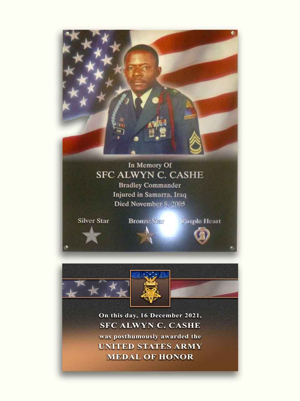 full color military plaque, 