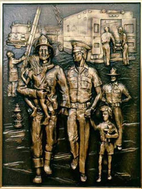 fire plaquesfirefighter memorial plaque, police plaque, police plaques with badge, bronze police plaque