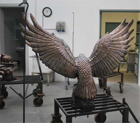 3d plaque, 3d plaques, bas relief plaque, gorham american eagle bronze, bronze eagle