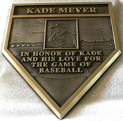 Baseball HomePlate Plaque