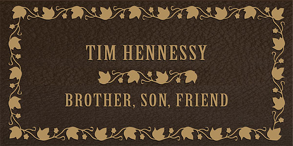memorial plaques, memorial plaques