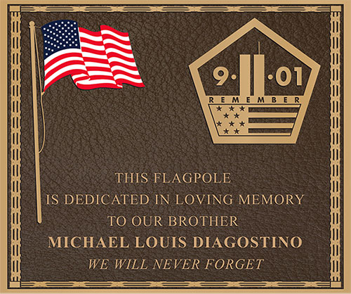 9-11 Memorial Plaque, 9/11 Plaques, Bronze 9 11 Plaque