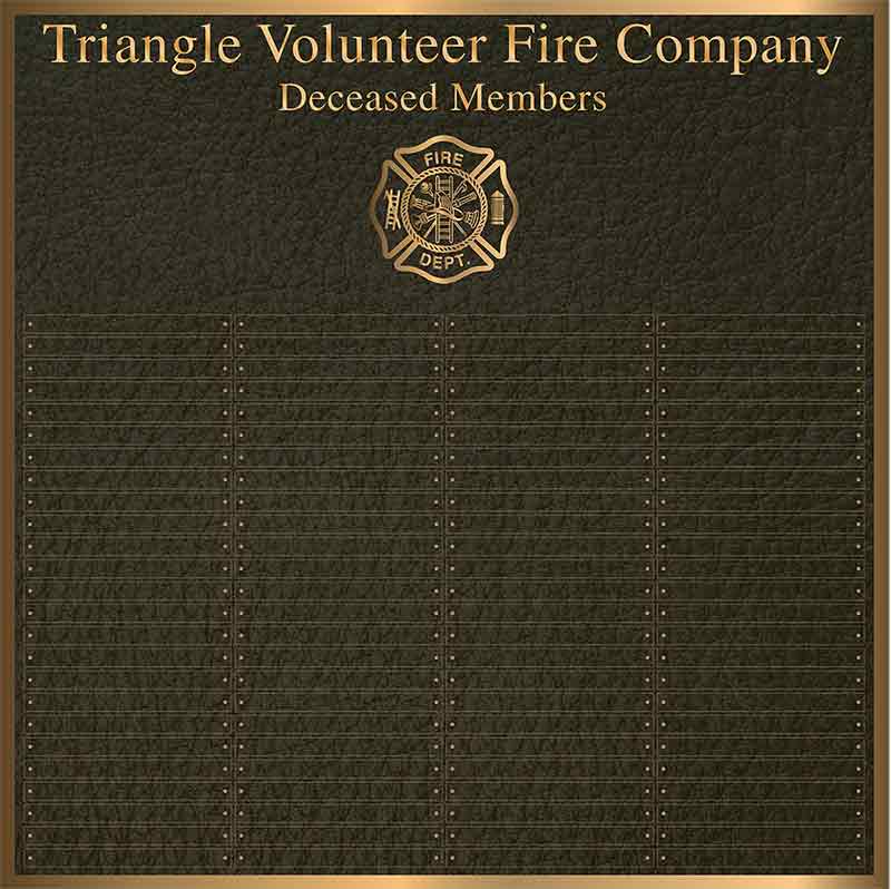 Bronze Plaque, cast Bronze Plaque, firefighter plaque, bronze firefighter plaque, cast bronze firefighter plaques