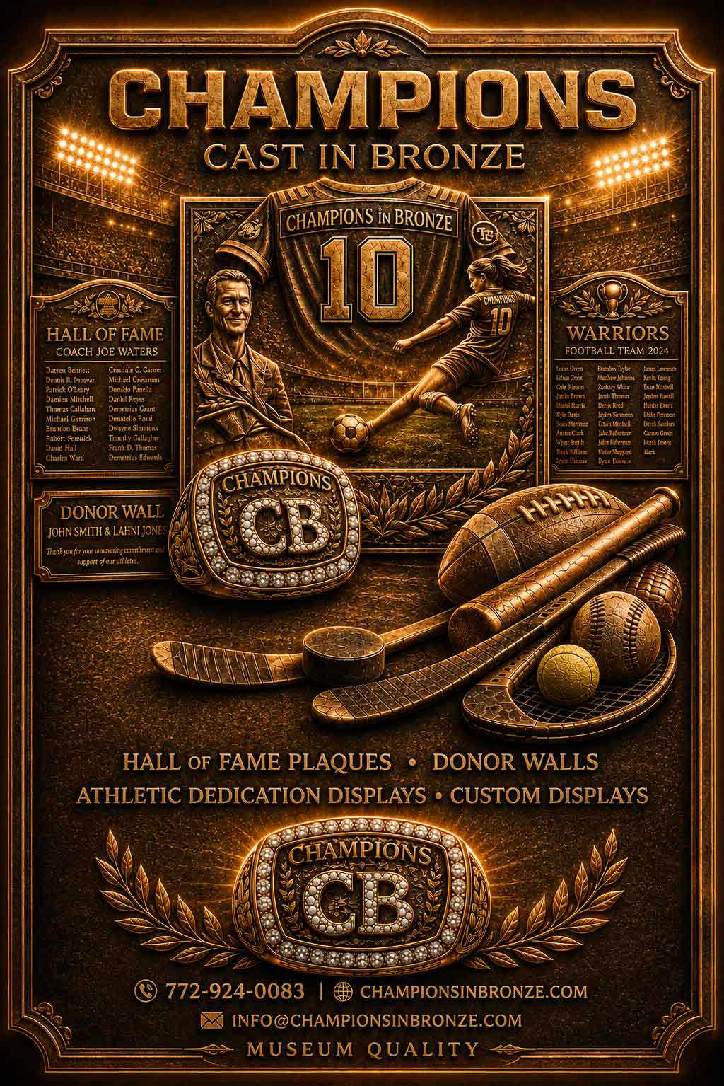Athletic Hall of Fame Plaques