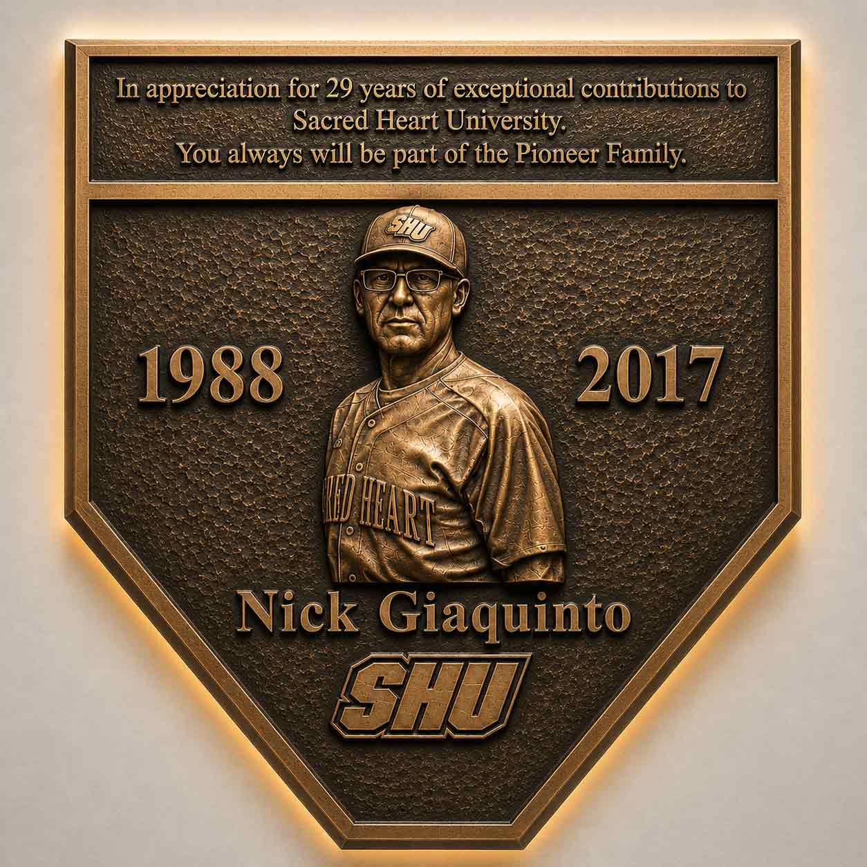 Nick Giaquinto Baseball Tribute Plaque
