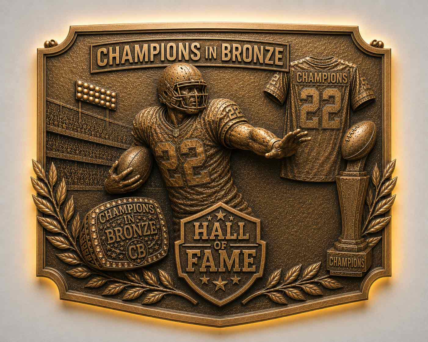 Football Championship Plaque