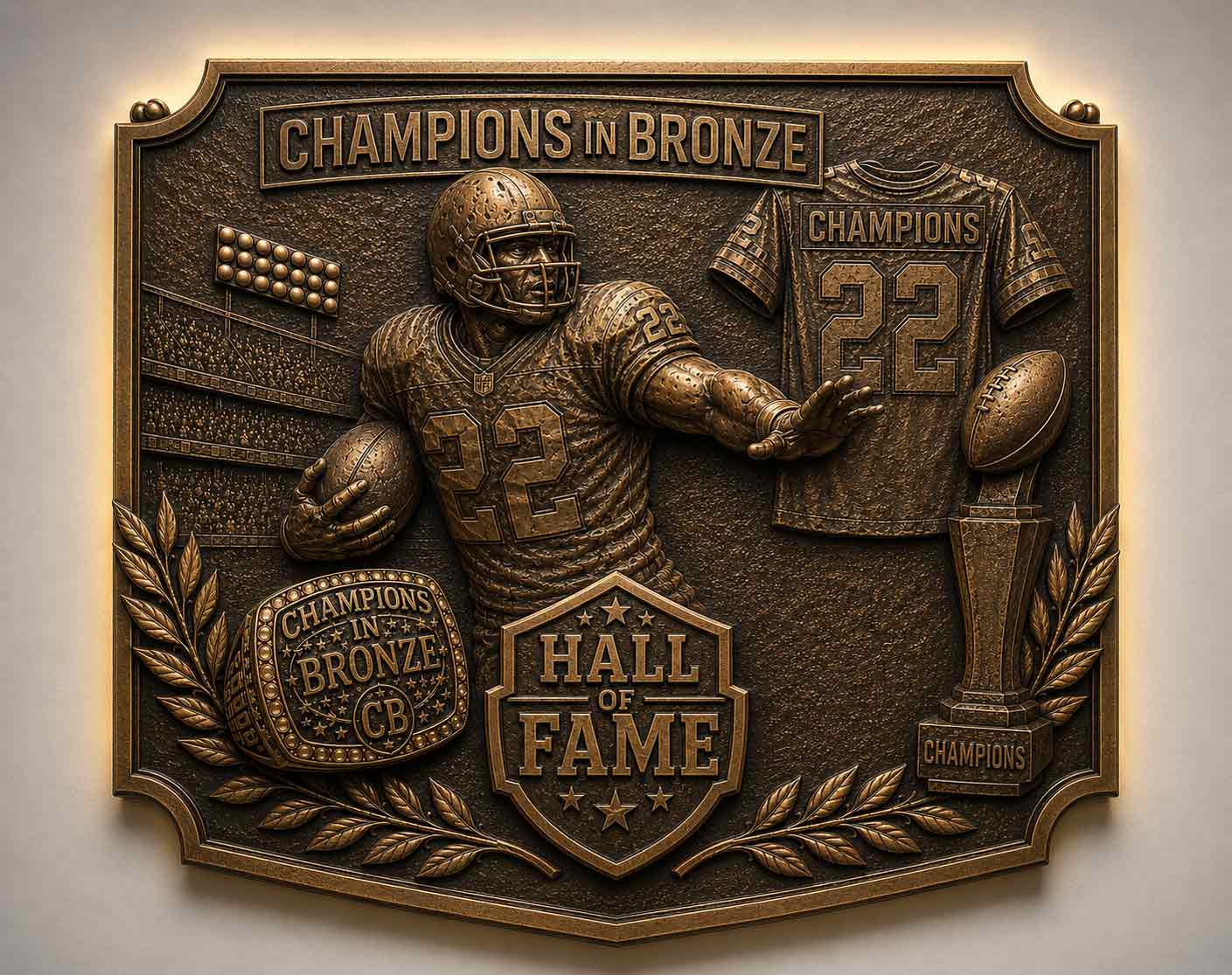 Football Hall of Fame Plaque