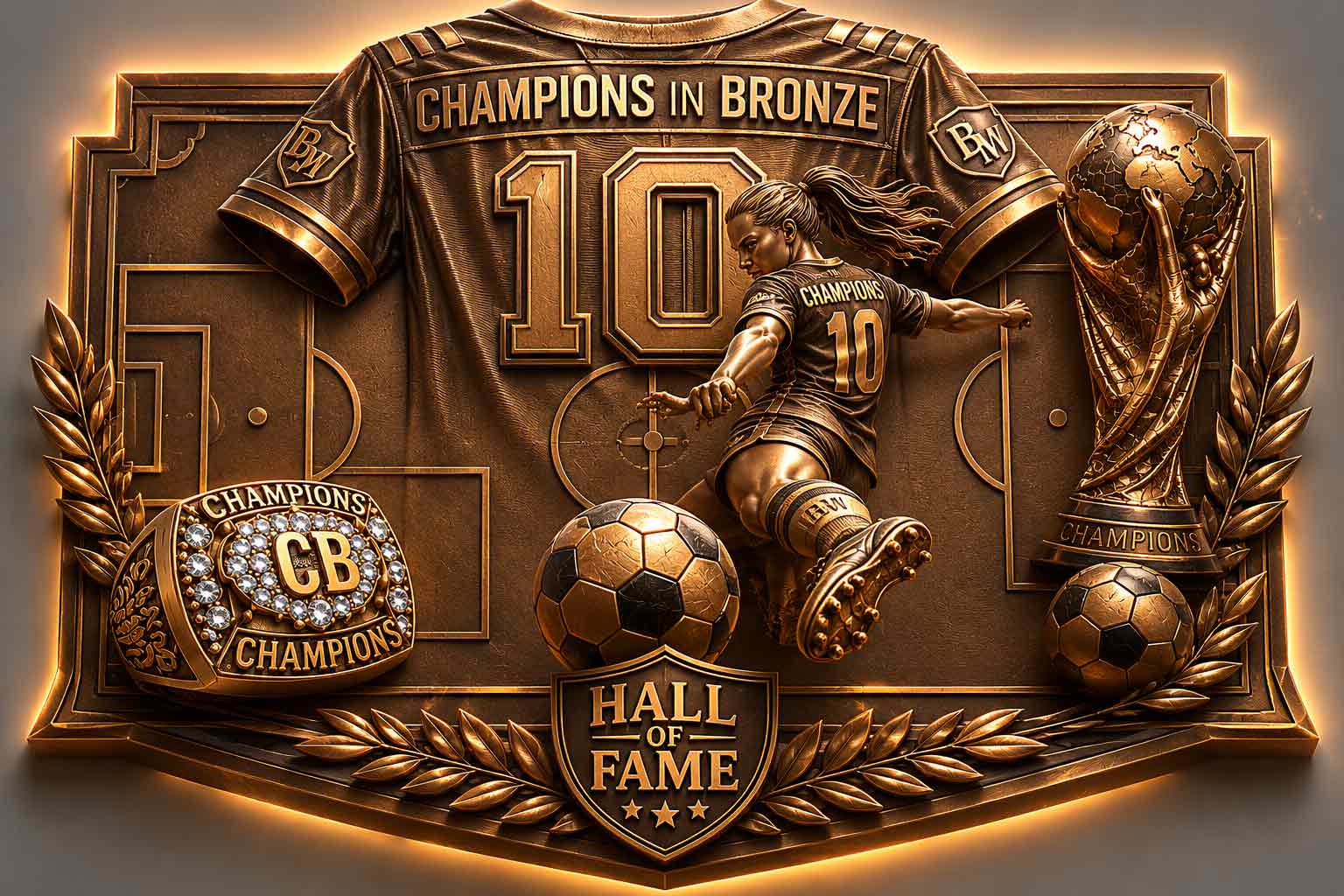 Soccer Hall of Fame Plaque