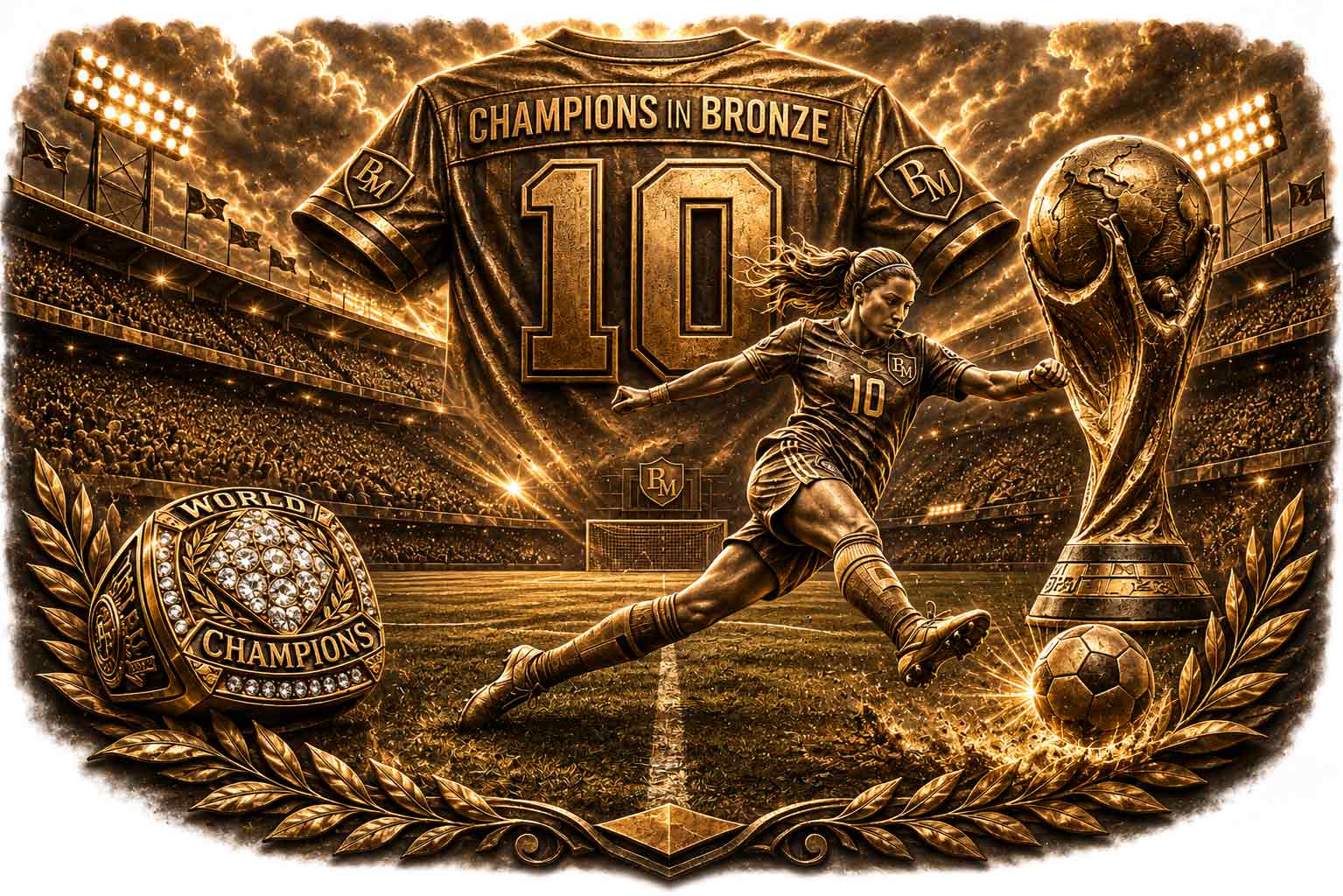 Custom Soccer Hall of Fame Plaque