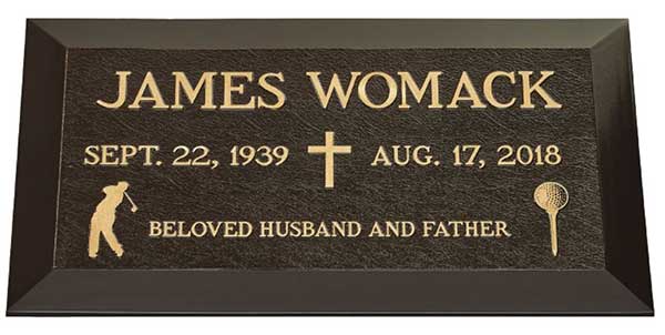 single bronze photo grave marker, bronze grave marker, individual bronze grave markers,  single grave marker