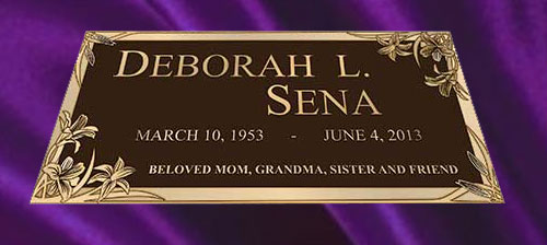 grave markers, grave marker, bronze grave marker, single grave markers, cast bronze grave marker