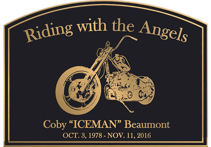 Bronze Plaque, cast Bronze Plaque, bronze memorial plaque, bronze memorial plaques Near Me, cast bronze memorial plaques, Custom Bronze memorial harley plaque