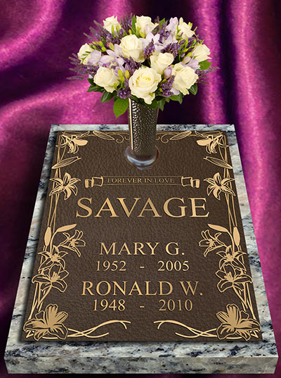 gravemarkers, gravemarker, bronze gravemarker, single gravemarkers, bronze gravemarker