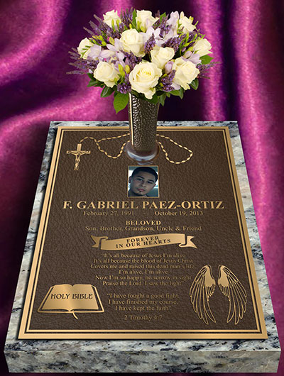 grave markers, grave marker, bronze grave marker, single grave markers, cast bronze grave marker