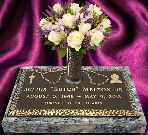 grave markers, grave marker, bronze grave marker, single grave marker, cast bronze grave marker