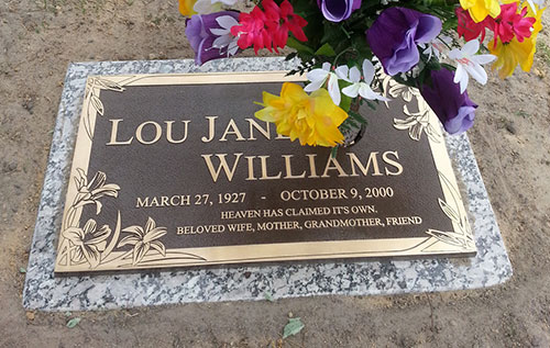 grave markers, grave marker, bronze grave marker, Single Grave Marker,  bronze Single Grave Marker