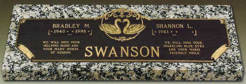 companion grave marker, double grave marker, bronze grave markers companion