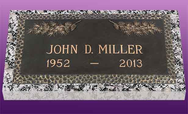 single bronze photo grave marker, bronze grave marker, individual bronze grave markers,  single grave marker