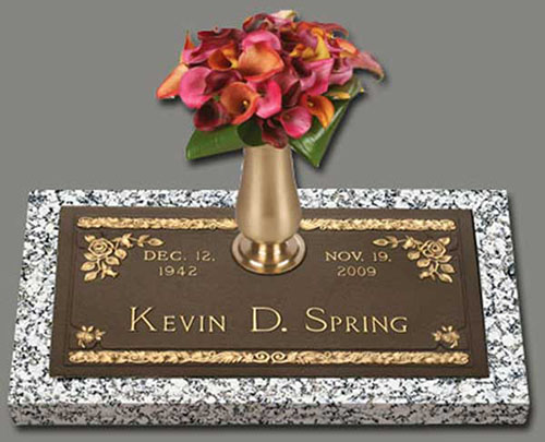 grave markers, grave marker, bronze grave marker, single grave markers, cast bronze grave marker