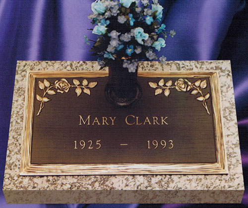 grave markers, grave marker, bronze grave marker, single grave marker, cast bronze grave marker