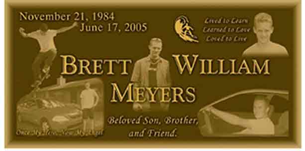 single bronze photo grave marker, bronze grave marker, individual bronze grave markers,  single grave marker