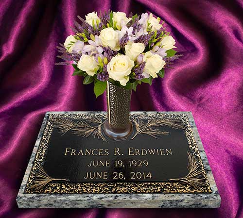 grave markers, grave marker, bronze grave marker, Single Grave Marker,  bronze Single Grave Marker