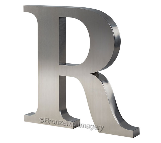 metal letters, Cast metal letters