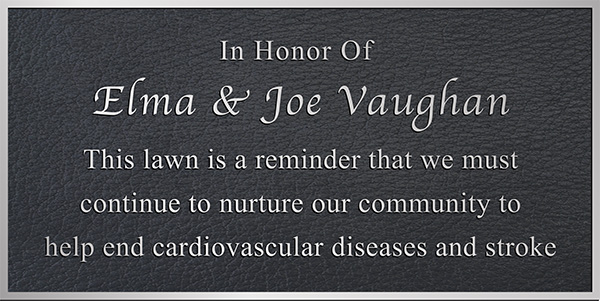 aluminum plaque, aluminum plaques, memorial aluminum plaque