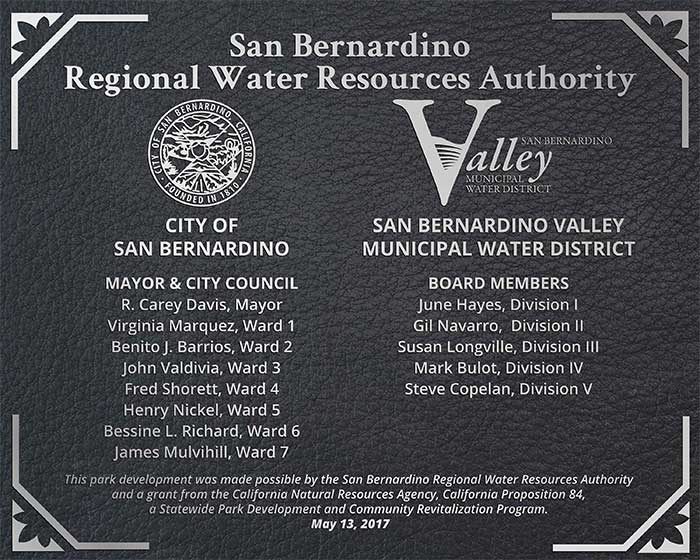city dedication aluminum plaque