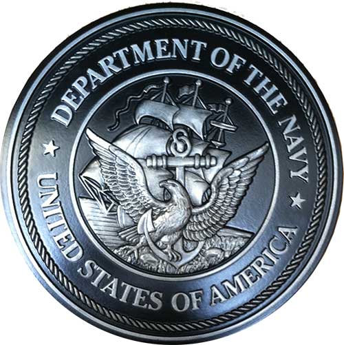 aluminum plaque, military seal aluminum plaques, round aluminum plaque