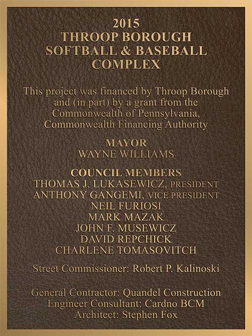 Baseball HomePlate Plaque