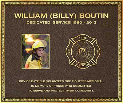 custom bronze plaque, custom bronze plaque near me, color photo Custom Bronze Plaques, custom border Custom Bronze Plaques, firefighter color photo plaque, maltese cross Custom Bronze Plaques, bronze memorial, cast Custom Bronze Plaques