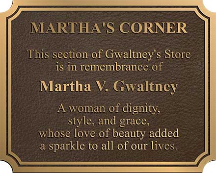 Bridge Plaque, Bridge Plaques, Outdoor Building Plaques, Bronze Bridge Plaques