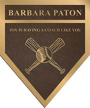 custom bronze plaque, homeplate custom shape bronze memorials plaques