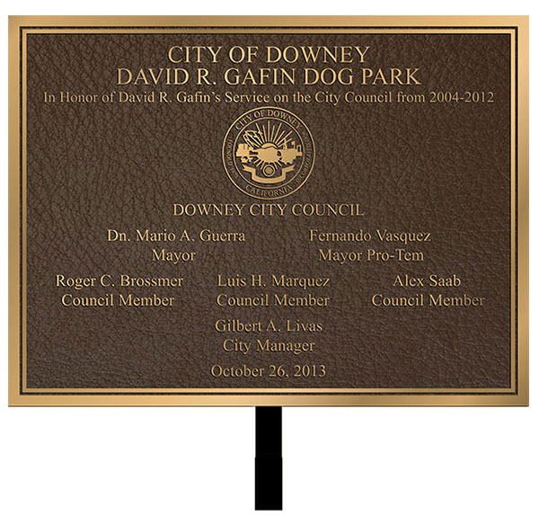 garden bronze plaque, garden metal plaques