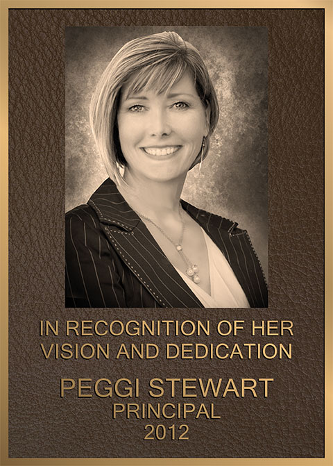 principal bronze plaque, bronze school plaques, school plaque