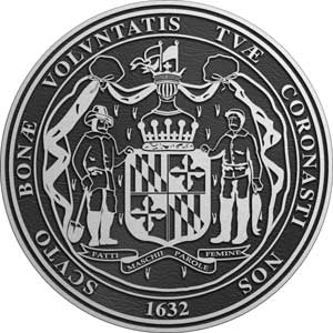 maryland Aluminum State Seal, maryland aluminum plaque