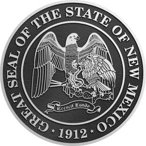 new mexico Aluminum State Seal, new mexico Aluminum state plaque