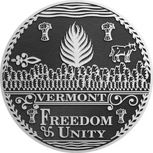 vermont Aluminum State Seal, vermont aluminum plaque