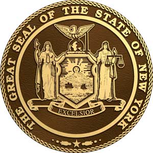 New York State Seal, New York State Seals, Bronze New York State Seal